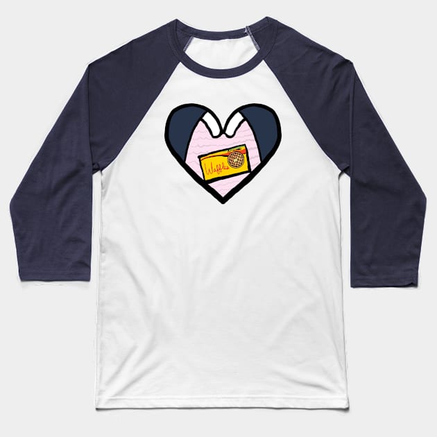 Crazy Friend Heart Baseball T-Shirt by NerdCraft & Co.